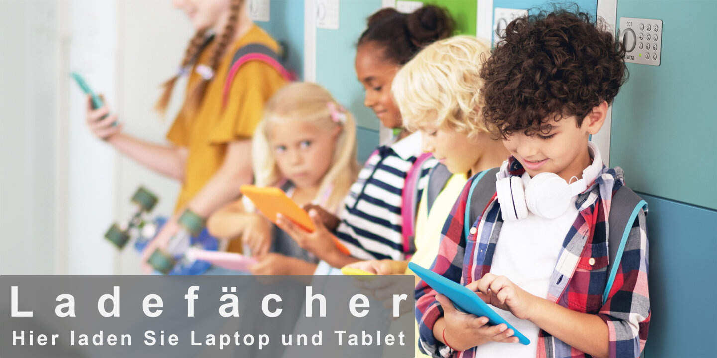 Ladefächer und Ladeschränke für Laptop, Tablet und Notebook