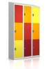 Schließfachschrank - 9 Fächer - Frischekick - Drehriegel