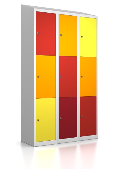Schließfachschrank - 9 Fächer - Frischekick - Schlüssel