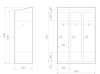 High End Spindschrank - 3 Fächer - Serie MINI - Morgentau - elektronisches Schloss