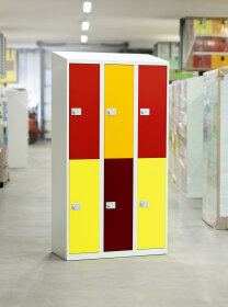High End Garderobenschrank - 6 Fächer - Frischekick - elektronisches Schloss