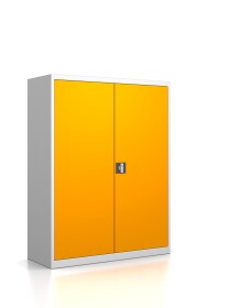 Brandschutzgarderobe mit 10 Kleiderhaken - Serie MINI RAL 1028 Melonengelb