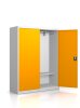 Brandschutzgarderobe mit 10 Kleiderhaken - RAL 1028 Melonengelb