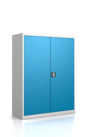 Brandschutzgarderobe mit 10 Kleiderhaken - RAL 5012 Lichtblau