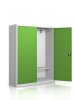 Brandschutzgarderobe mit 10 Kleiderhaken - RAL 6018 Gelbgrün