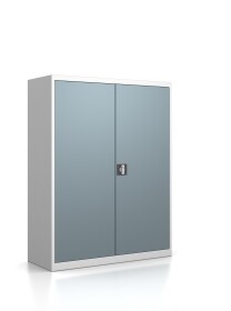 Brandschutzgarderobe mit 10 Kleiderhaken - RAL 7000 Fehgrau