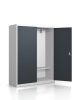 Brandschutzgarderobe mit 10 Kleiderhaken - RAL 7016 Anthrazitgrau