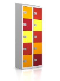 High End Schließfachschrank - 10 Fächer - Frischekick - elektronisches Schloss