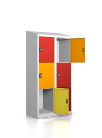 Premium Schließfachschrank - 6 Fächer -...