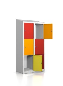 Premium Schließfachschrank - 6 Fächer -...