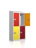 Garderobenschrank - 4 Fächer - Serie MINI Design 001 Frischekick easyPIN V3