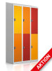 Garderobenschrank - 6 Fächer - Design Abendrot