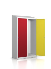 Spindschrank - 2 Fächer - Sonderbreite - Design 001 Frischekick Schlüsselschloss