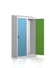 Spindschrank - 2 Fächer - Sonderbreite - Design 259 Morgentau Drehriegel