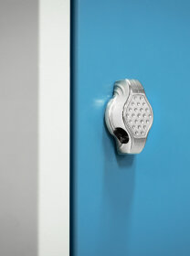 Spindschrank - 2 Fächer - Sonderbreite - Design 259 Morgentau Drehriegel