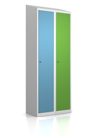 Gebrauchter Spindschrank mit 2 Fächern / Design Morgentau