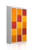 Schließfachschrank - 15 Fächer - Design Abendrot