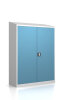 Brandschutzgarderobe mit 10 Kleiderhaken - RAL 5024 Pastellblau