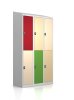 Gebrauchter Schließfachschrank mit 6 Fächern / Design 0017