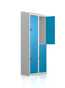 Gebrauchter Schließfachschrank mit 4 Fächern /...
