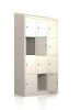 Premium Schließfachschrank - 12 Fächer - RAL 9001 Cremeweiß