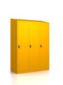 Premium Spindschrank MINI - 3 Fächer - RAL 1003...