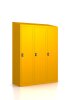 Premium Spindschrank MINI - 3 Fächer - RAL 1003 Signalgelb