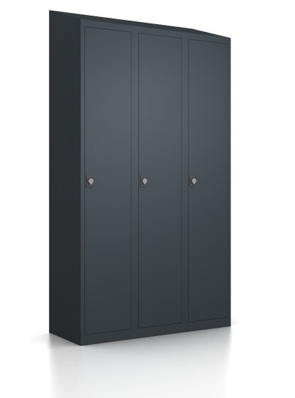 Premium Spindschrank - 3 Fächer - RAL 7016 Anthrazitgrau