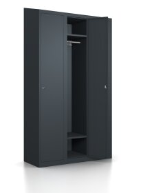 Premium Spindschrank - 3 Fächer - RAL 7016 Anthrazitgrau
