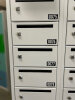 Premium Wertfachschrank mit Posteinwurf - 24 Fächer - RAL 9001 Cremeweiß