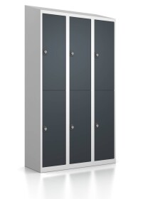 Ladeschrank mit Drehriegel - 6 Ladefächer