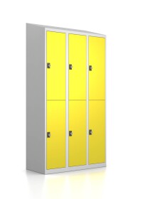 Ladeschrank mit Drehriegel - 6 Ladefächer