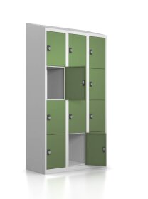 Gebrauchter Schließfachschrank mit 12 Fächern...