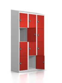 Gebrauchter Schließfachschrank mit 12 Fächern...