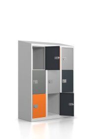Gebrauchter Schließfachschrank mit 9 Fächern /...