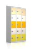 Gebrauchter Schließfachschrank mit 15 Fächern / Design 0373