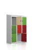 Gebrauchter Schließfachschrank mit 9 Fächern / Design 0004