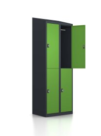 Gebrauchter Schließfachschrank mit 4 Fächern /...