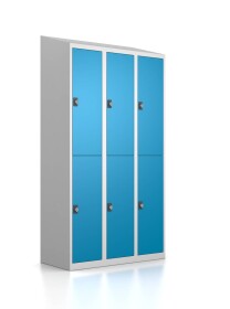 Gebrauchter Schließfachschrank mit 6 Fächern /...