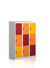 Gebrauchter Schließfachschrank mit 9 Fächern /...