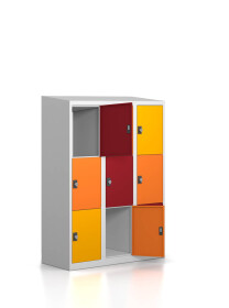 Gebrauchter Schließfachschrank mit 9 Fächern /...