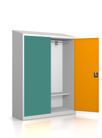 Gebrauchte Brandschutzgarderobe mit 14 Kleiderhaken - Serie MINI