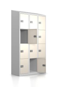 Gebrauchter Schließfachschrank mit 12 Fächern...