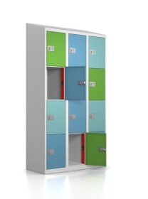 Gebrauchter Schließfachschrank mit Ladefunktion- 12 Fächer - D0259