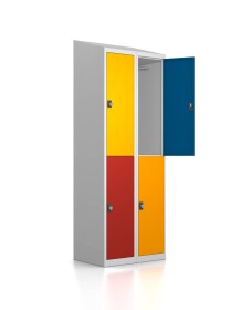 Gebrauchter Schließfachschrank mit 4 Fächern /...