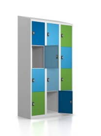 Gebrauchter Schließfachschrank mit 12 Fächern...