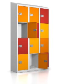 Gebrauchter Schließfachschrank mit 12 Fächern...