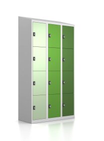 Gebrauchter Schließfachschrank mit 12 Fächern...