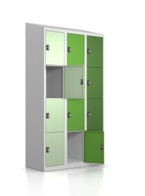 Gebrauchter Schließfachschrank mit 12 Fächern...