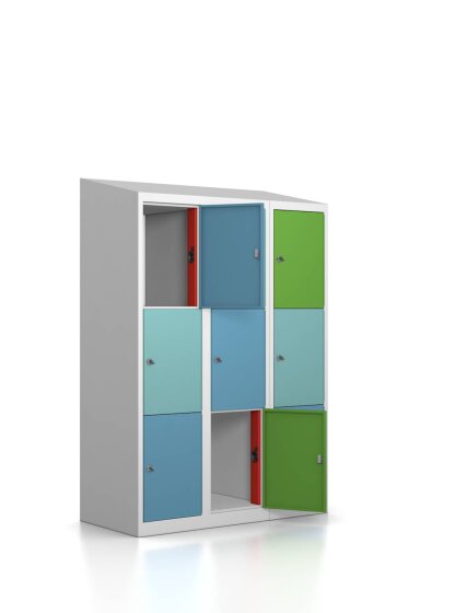 Gebrauchter Ladeschrank mit USB-C Ladefunktion / 9 Fächer / Design "Morgentau"